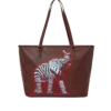 BOLSO TOTE DE COLABORACIÓN CON RON ENGLISH: ESTAMPADO DE CEBRA Y ELEFANTE