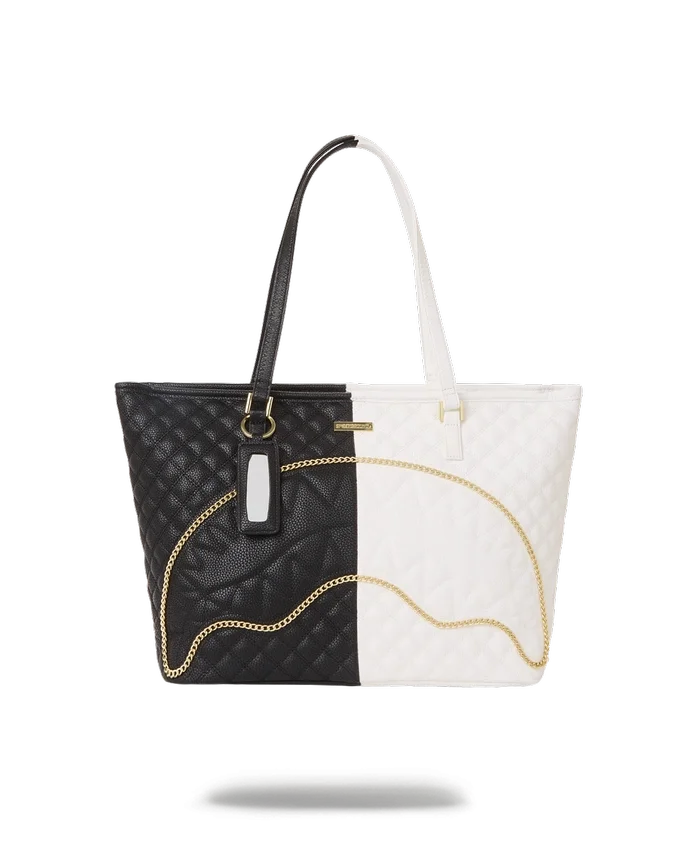 BOLSO TOTE DE TIBURÓN CON ACOLCHADO DIVIDIDO «LEVELED UP»