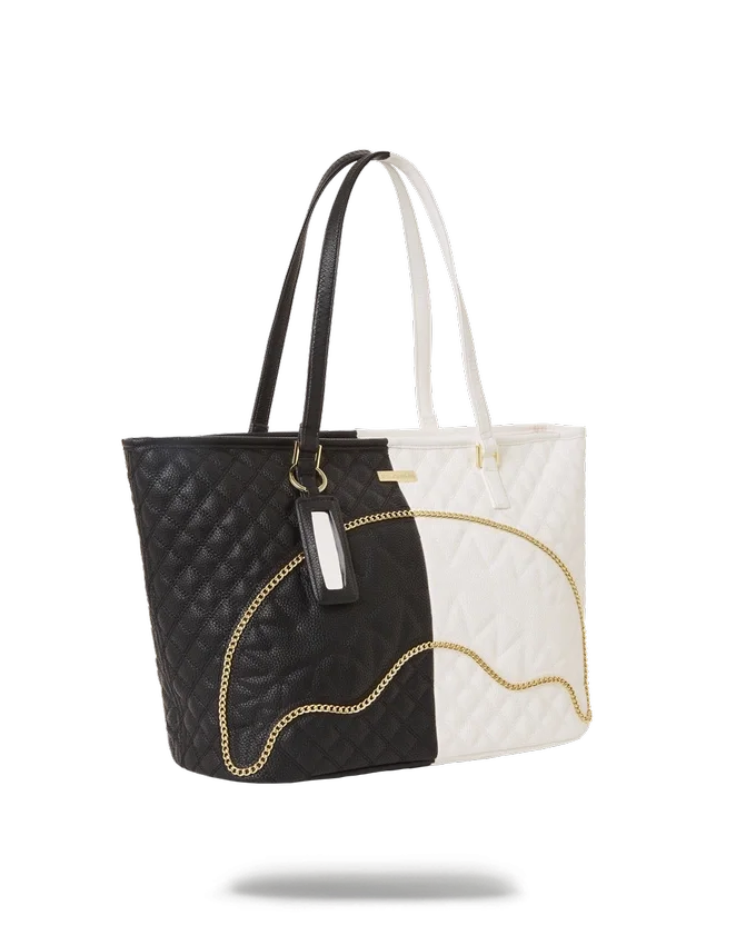 BOLSO TOTE DE TIBURÓN CON ACOLCHADO DIVIDIDO «LEVELED UP»