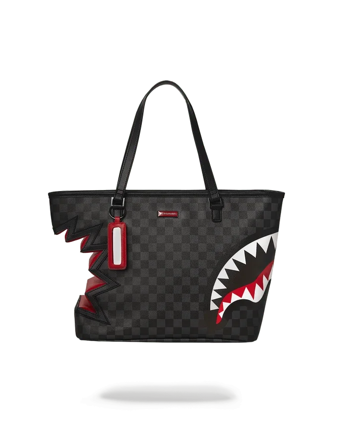 BOLSO TOTE GRIS «Shark Bite Sharks in Paris»