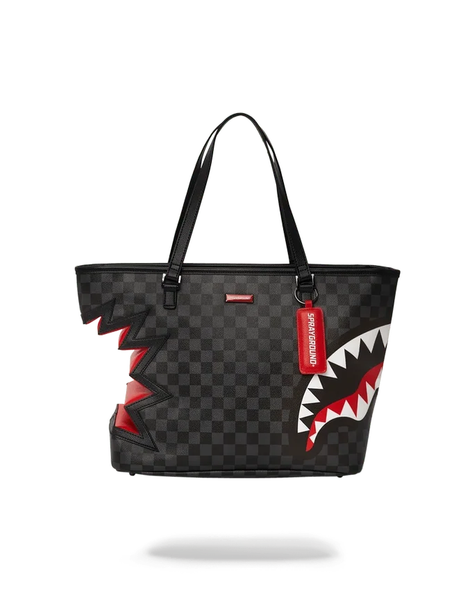 BOLSO TOTE GRIS «Shark Bite Sharks in Paris»