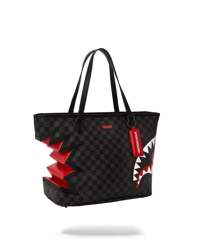 BOLSO TOTE GRIS «Shark Bite Sharks in Paris»