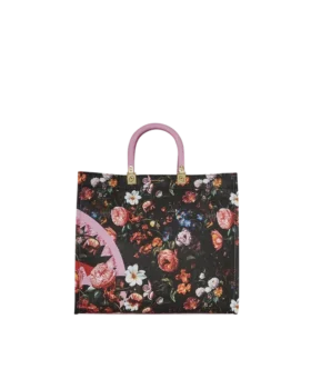 BOLSO TOTE «JARDIN DE FLORES TORTUGA»