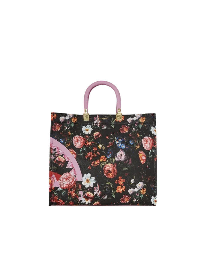 BOLSO TOTE «JARDIN DE FLORES TORTUGA»
