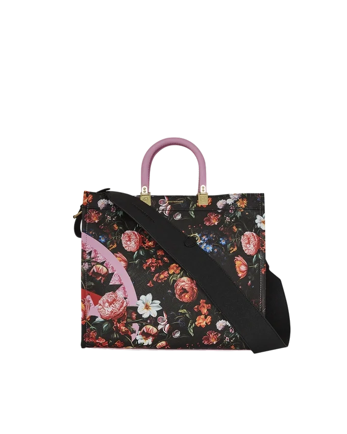 BOLSO TOTE «JARDIN DE FLORES TORTUGA»