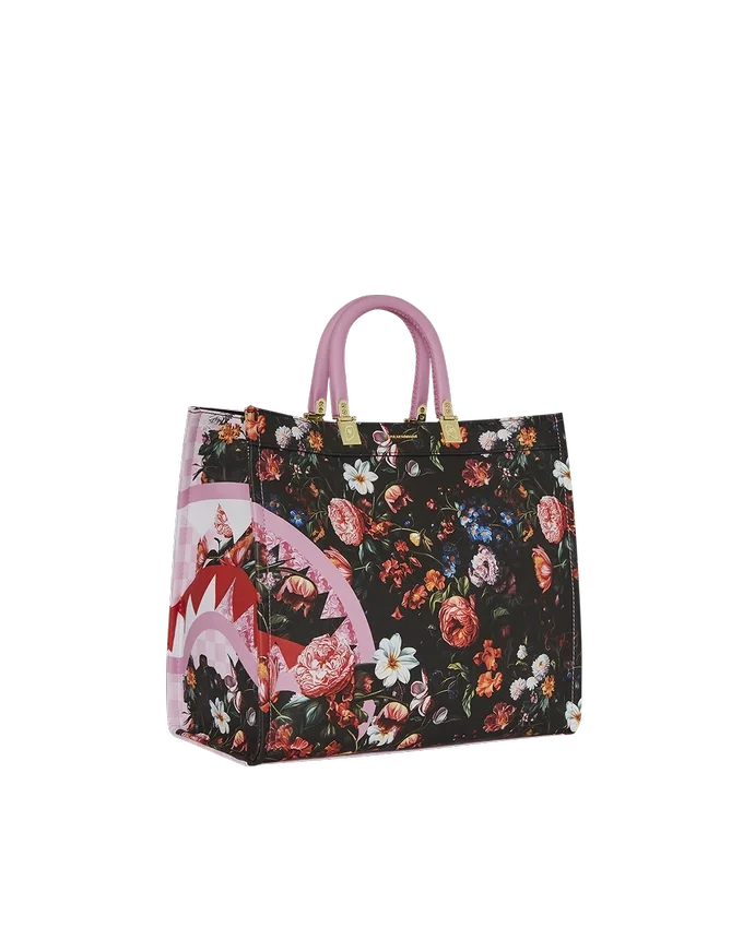 BOLSO TOTE «JARDIN DE FLORES TORTUGA»