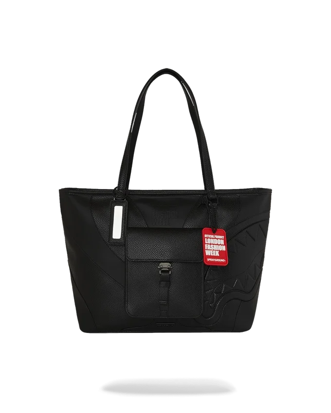 BOLSO TOTE LISTO PARA LA ALFOMBRA ROJA DE LA SEMANA DE LA MODA DE LONDRES