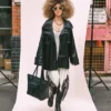 BOLSO TOTE LISTO PARA LA ALFOMBRA ROJA DE LA SEMANA DE LA MODA DE LONDRES