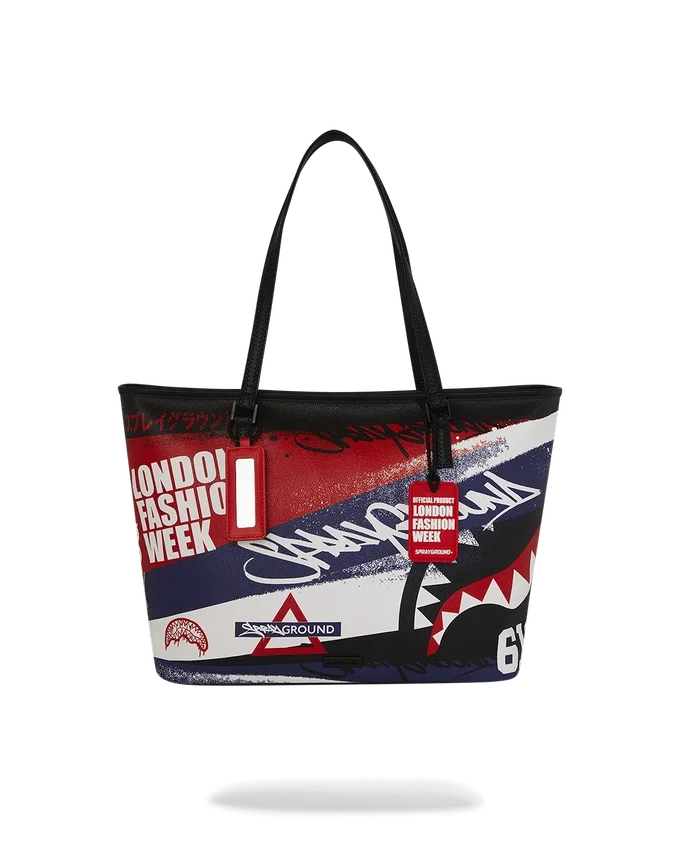 BOLSO TOTE LISTO PARA LAS PASARELAS DE LA SEMANA DE LA MODA DE LONDRES