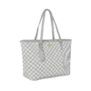 BOLSO TOTE «SHARKS IN PARIS» EN TEJIDO DE PUNTO, COLOR CREMA