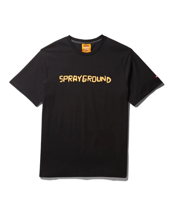 CAMISETA CON ESTAMPADO DE GARFIELD (NEGRA)