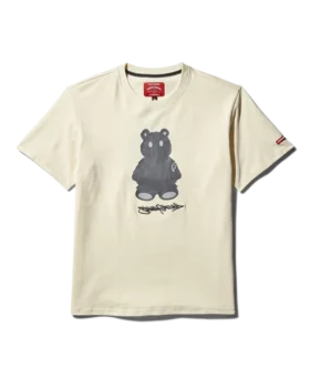 CAMISETA DE MANGA CORTA CON ESTAMPADO DE MONEY BEAR (ALBARICOQUE)