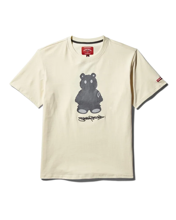 CAMISETA DE MANGA CORTA CON ESTAMPADO DE MONEY BEAR (ALBARICOQUE)
