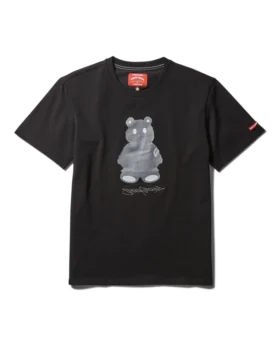 CAMISETA DE MANGA CORTA CON ESTAMPADO «MONEY BEAR» (NEGRA)