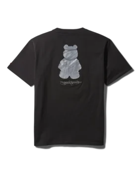 CAMISETA DE MANGA CORTA CON ESTAMPADO «MONEY BEAR» (NEGRA)