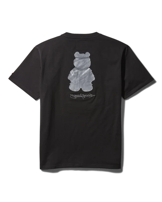 CAMISETA DE MANGA CORTA CON ESTAMPADO «MONEY BEAR» (NEGRA)