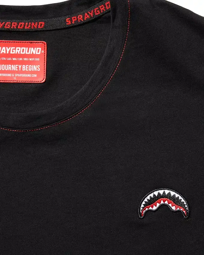 CAMISETA OVER SHARK (NEGRA)