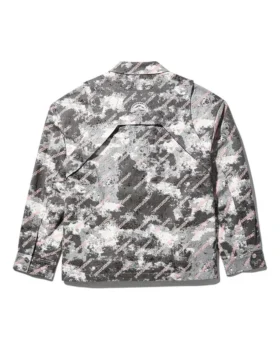 CHAQUETA CON DOBLE CANESÚ Y CIERRE DE PRENSATONES DELANTERO (GRIS)
