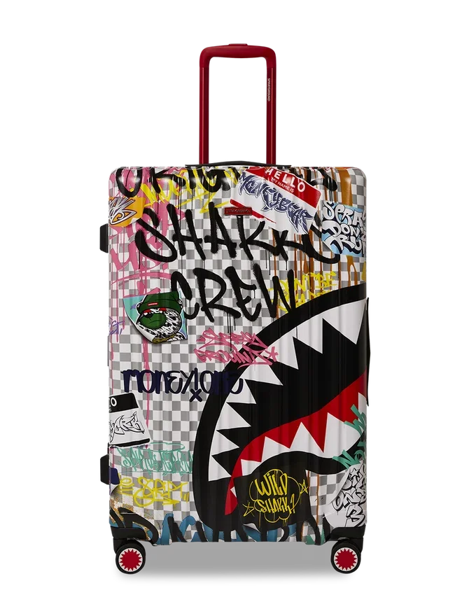 CREATE ANOTHER DAY: Equipaje de tamaño estándar con carcasa rígida de Sharknauts
