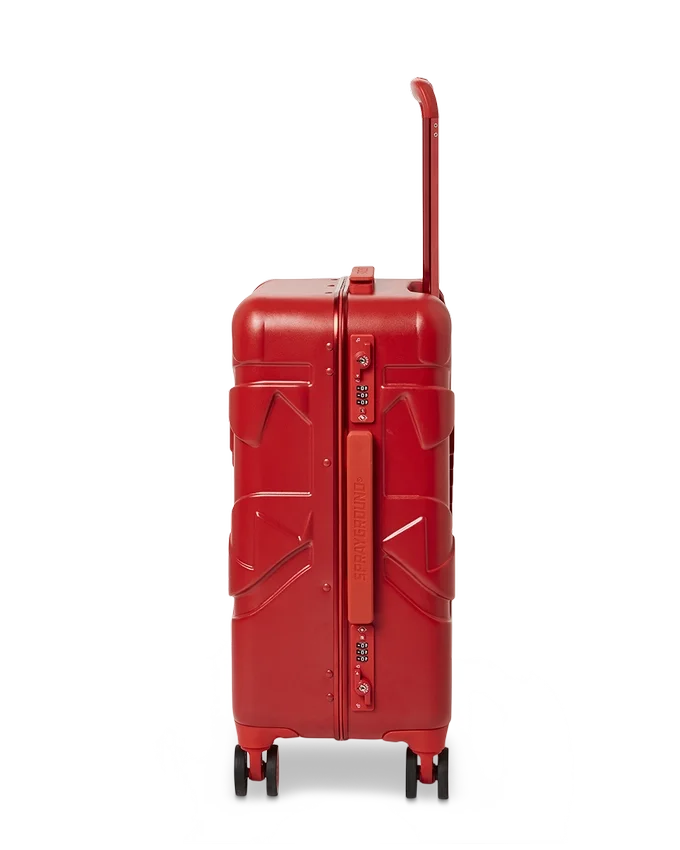 EQUIPAJE DE CABEZA MOLDEADO SHARKITECTURE ROJO DE CARCASA RÍGIDA