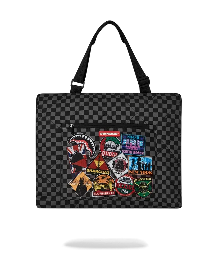 GLOBAL MOGUL UNLIMITED MILES: MANTITA DE PLAYA PLEGABLE, RESISTENTE AL AGUA Y CONVERTIBLE EN BOLSO TOTE