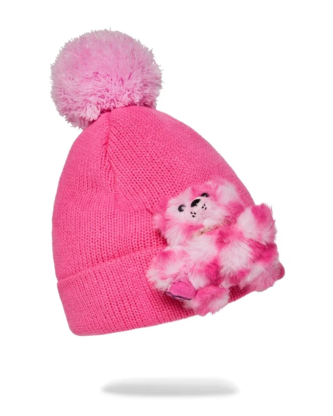 GORRO PUFF PINK LIL BEAR