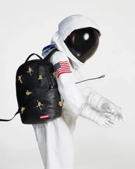LAS MOCHILAS «LOST IN SPACE» (10 ASTRONAUTAS DE METAL DORADO EN 3D)