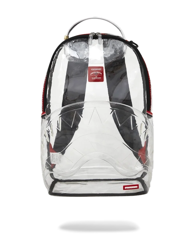 Mochila 100 % transparente con motivo de Shark