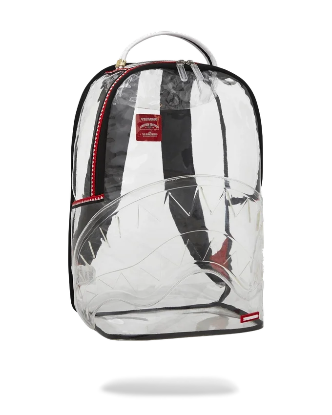 Mochila 100 % transparente con motivo de Shark
