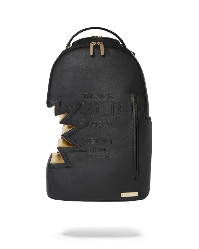 Mochila A.i.3 Shark Bite NEGRO Y DORADO (DLXV)