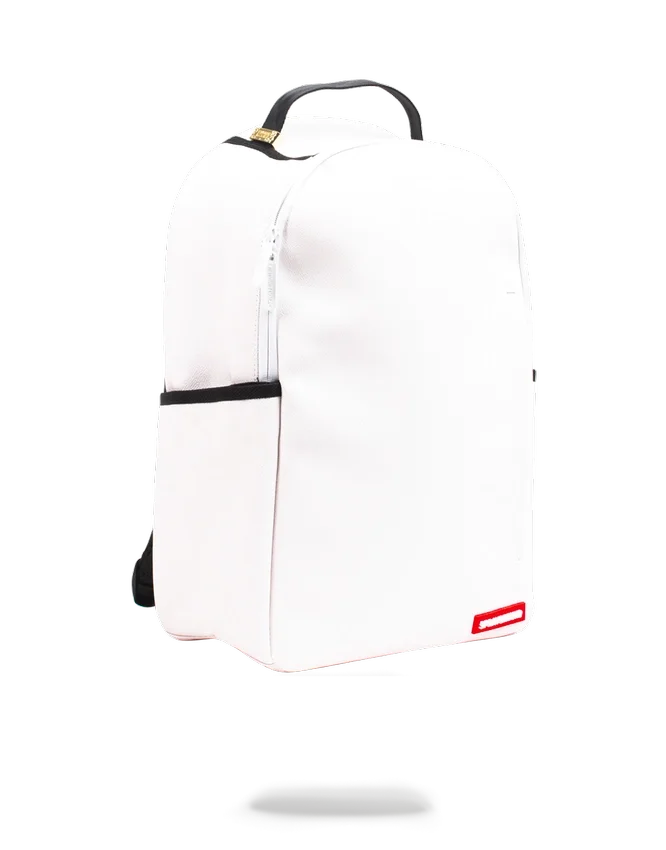 Mochila blanca «SPRAYGROUND DIY» (CUERO VEGANO Y FORRO INTERIOR PARA EL DINERO) Y ROTULADORES INCLUIDOS