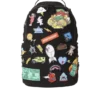 Mochila con 32 parches desmontables y cierre de Velcro