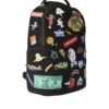 Mochila con 32 parches desmontables y cierre de Velcro
