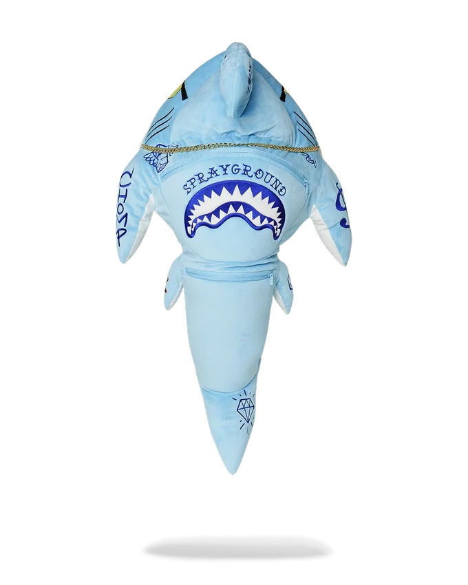 MOCHILA CON CAPUCHA «STUFFED SAVAGE» CON MOTIVO DE SHARK