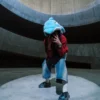 MOCHILA CON CAPUCHA «STUFFED SAVAGE» CON MOTIVO DE SHARK