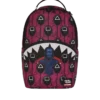 Mochila con colaboración de «SQUID GAME»: Frente con hombre y espalda con tiburones rosas