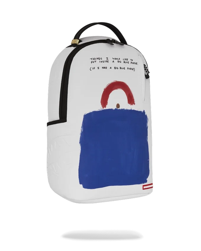 Mochila con diseño artístico de Keith Haring «Big Blue Purse»