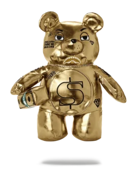 Mochila de osito de peluche «GOLD RUSH MONEYBEAR»
