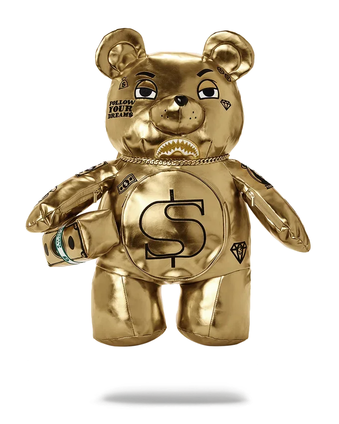 Mochila de osito de peluche «GOLD RUSH MONEYBEAR»