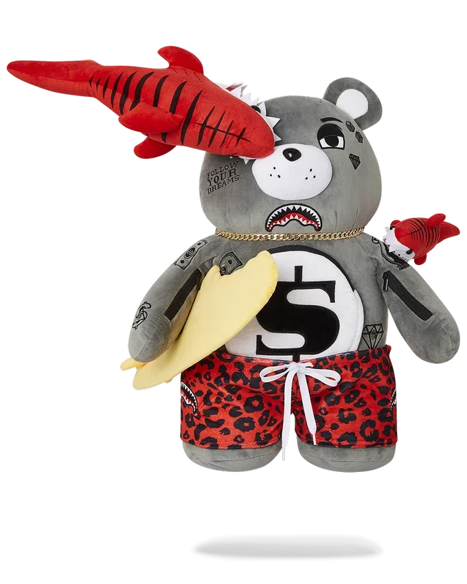 MOCHILA DE OSITO DE PELUCHE «MONEYBEAR» DE SHARK FRIENDS