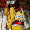 Mochila de Spongebob «Eye Pop» con ojos desmontables