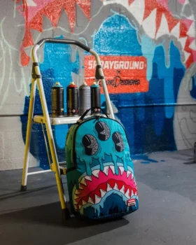 Mochila «Dripps Sharks» de la colaboración con el artista Jorge Rodríguez