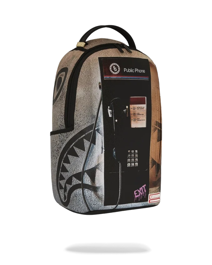 MOCHILA EXIT NYC CON DISEÑO DE TELÉFONO PÚBLICO