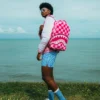Mochila FURZILLA Shark (CUADROS ROSAS)