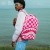 Mochila FURZILLA Shark (CUADROS ROSAS)