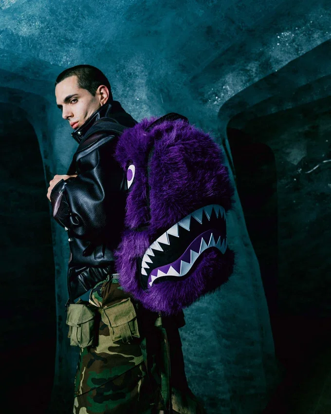 MOCHILA FURZILLA SHARK (MORADO)