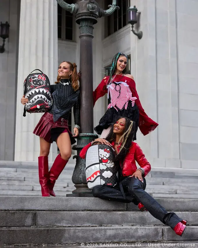 Mochila «Hello Kitty» (colaboración oficial) - «Brick Wall Split»
