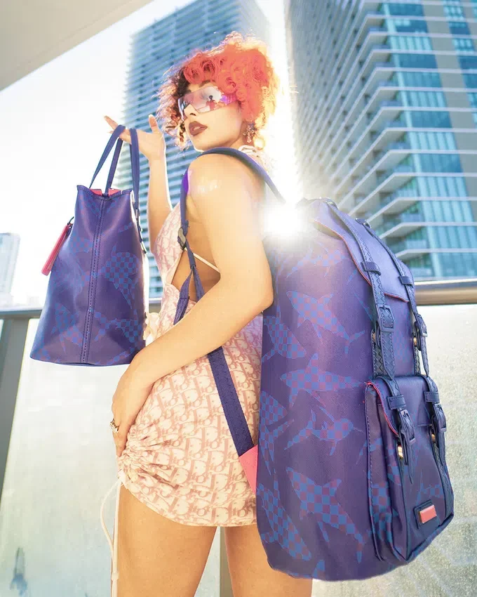 MOCHILA HILLS SHARK CHECK (AZUL)