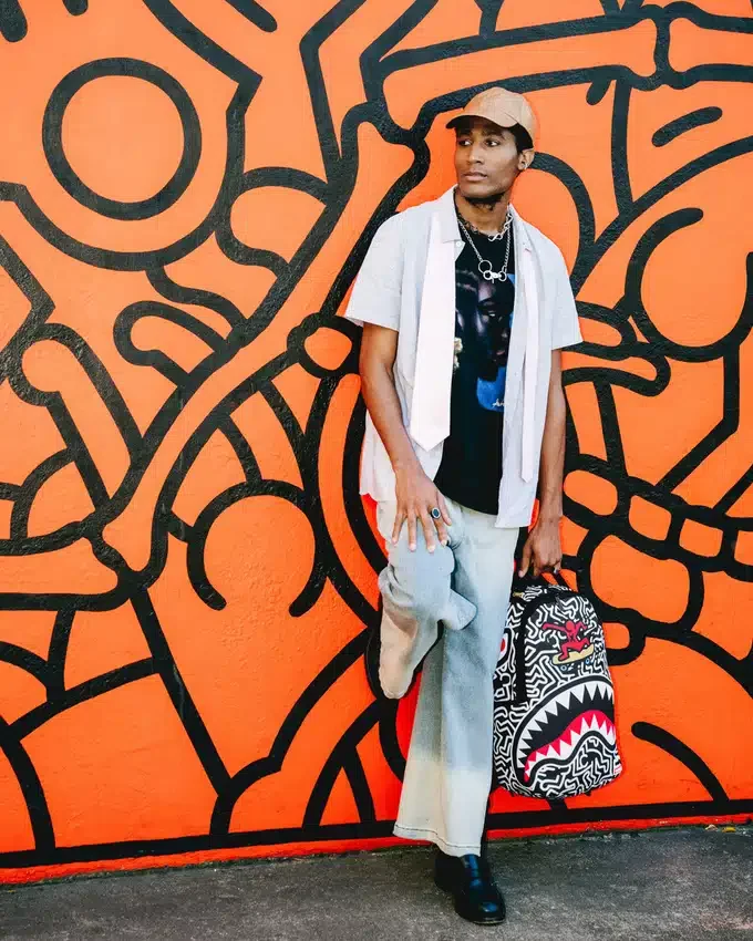 MOCHILA KEITH HARING SKATER SHARK DLXSR