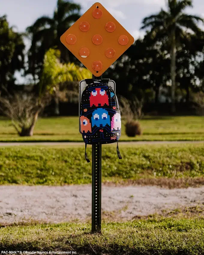 Mochila «La pandilla de fantasmas de Pac-Man» con boca de fantasma